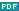 Icona pdf - scritta su fondo verde